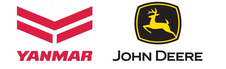 John Deere, Yanmar logo collage