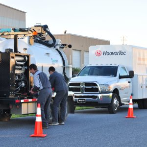 Two men working on a Kohler Diesel Engine Service
