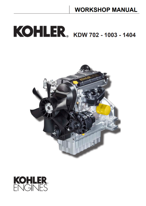 Kohler KDW Manual