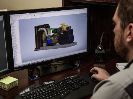 concept drawing of a diesel engine